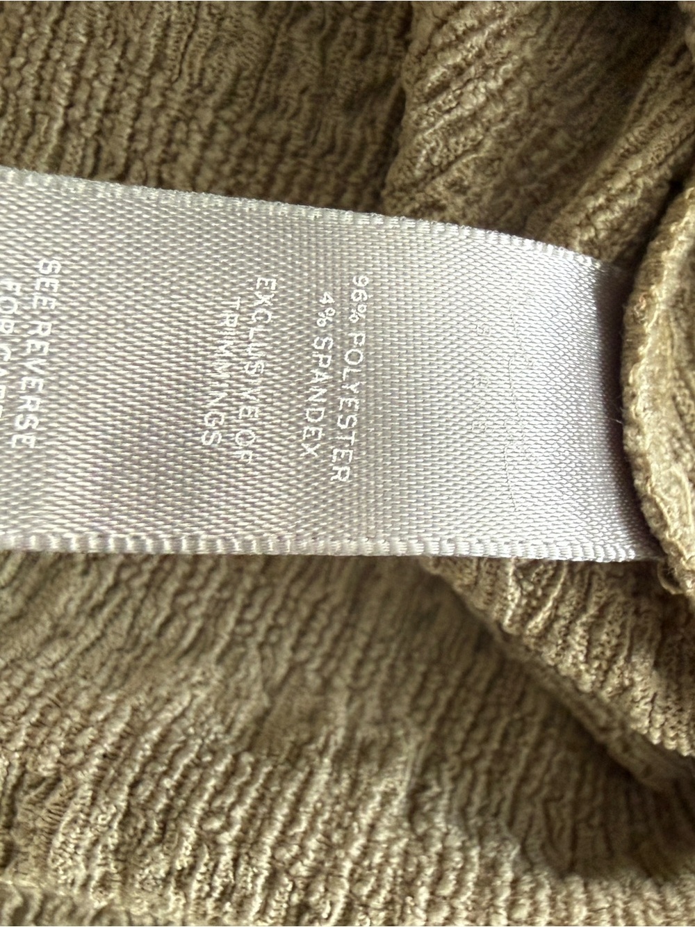 BKE Olive Green Ruched Button-Front Collared Top - Picture 8 of 8
